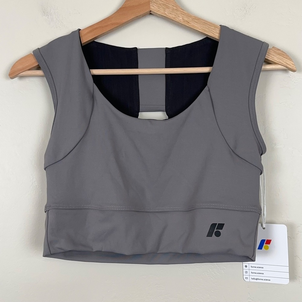 Forme Power Bra Large NWT Posture Correcting Sports Bra Gray